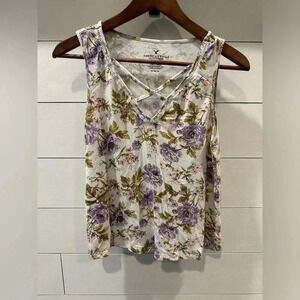 AE Floral Tank- medium